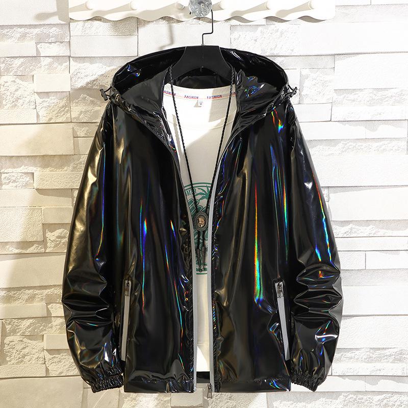 Holographic Windbreaker Bomber Jacket