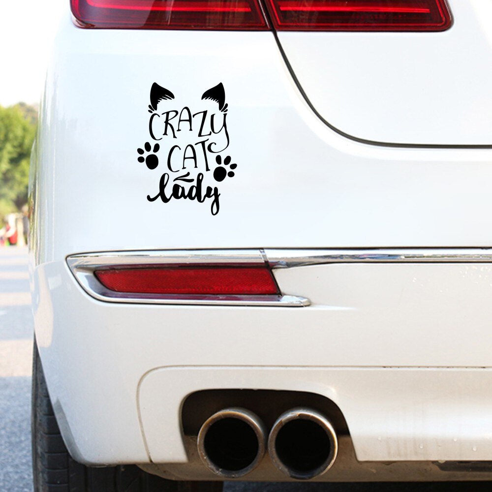 Holographic Cat Paw Prints Car Stickers