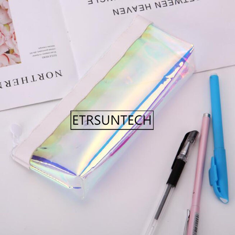 Iridescent Kawaii Glitter Pencil Case