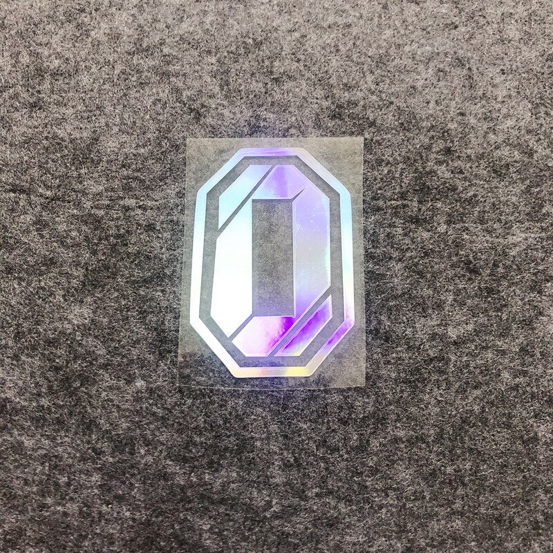 Racing Numbers Holographic Stickers