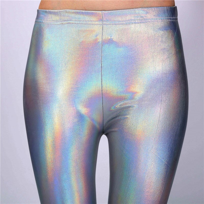 Glitter Holographic Pencil Pants