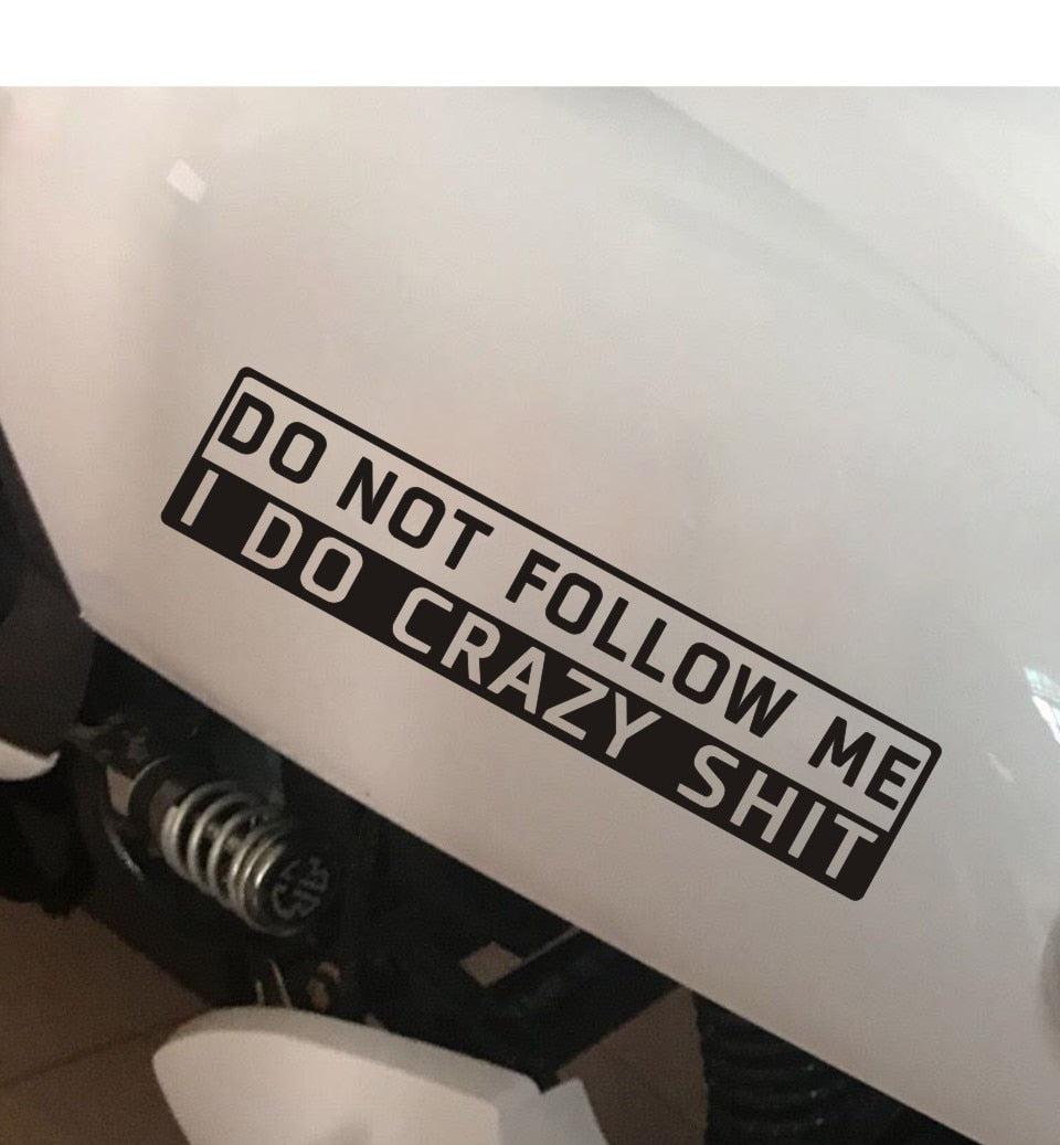 Do not follow me Holographic Sticker