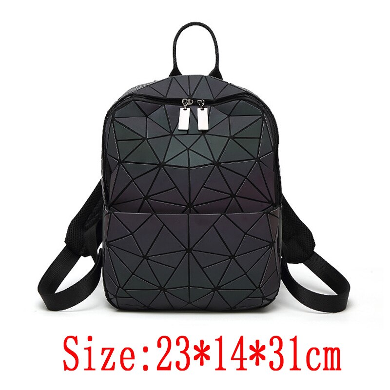 Luminous Holo Geometric Backpack