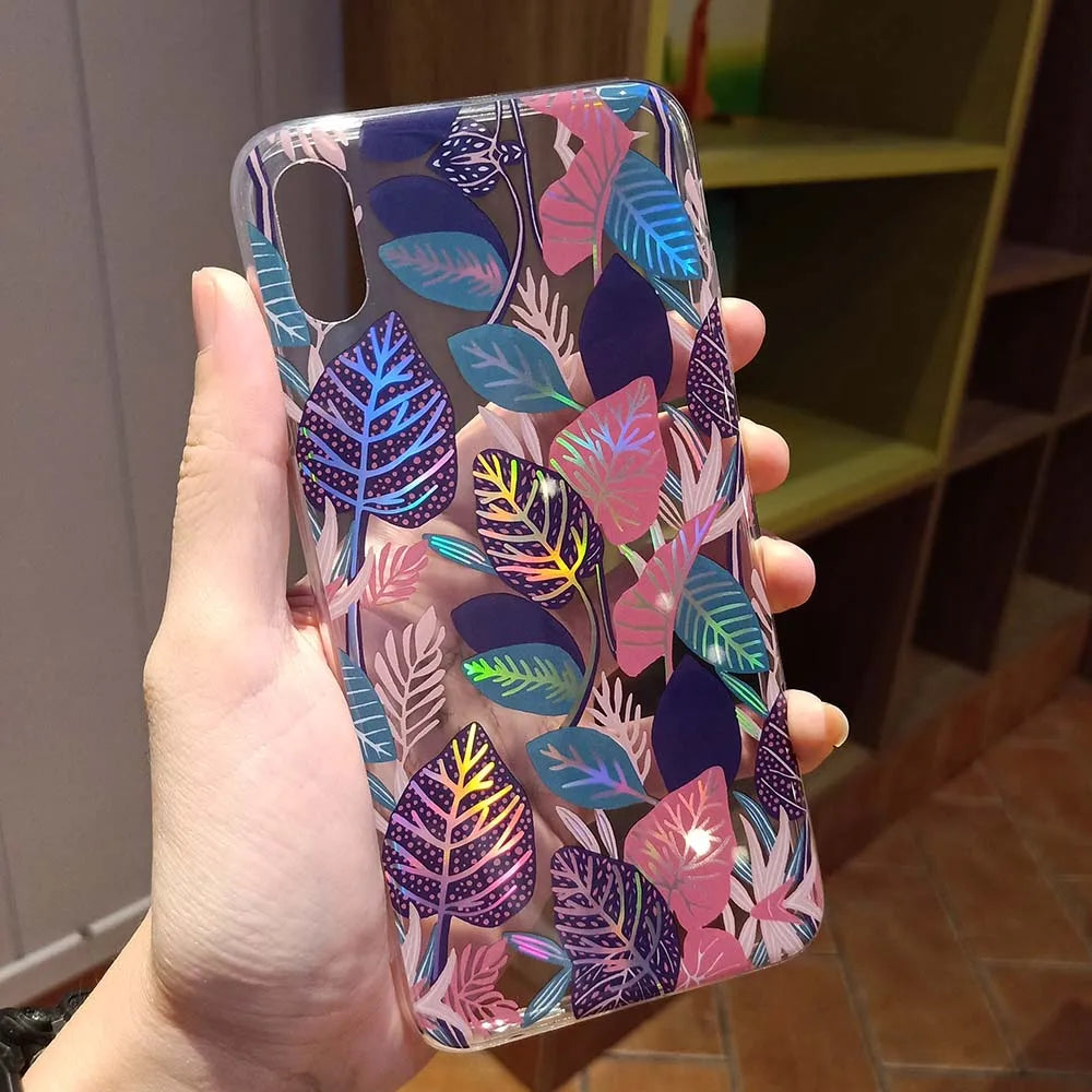 Holo Flowers Samsung Case