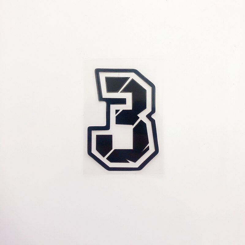 Racing Numbers Holographic Stickers