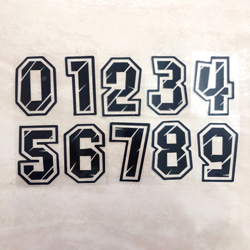 Racing Numbers Holographic Stickers