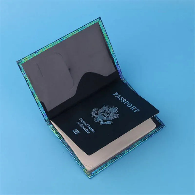 Holo Pu-Leather Passport Cover