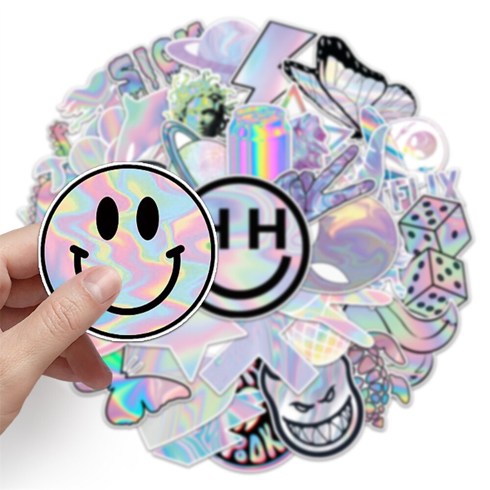 Holographic Batch Decorative Waterproof Stickers