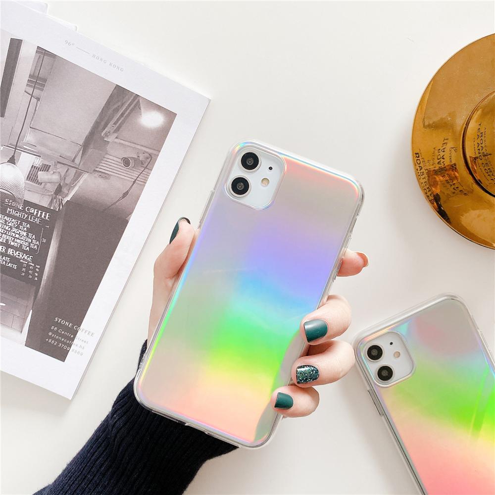 Holo Mirror Silicon iPhone Case