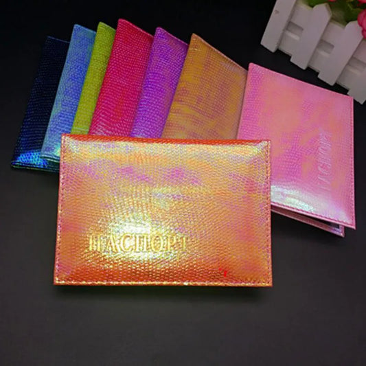 Holo Pu-Leather Passport Cover