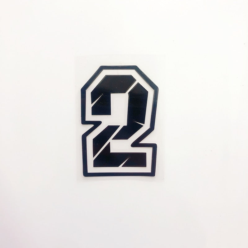 Racing Numbers Holographic Stickers