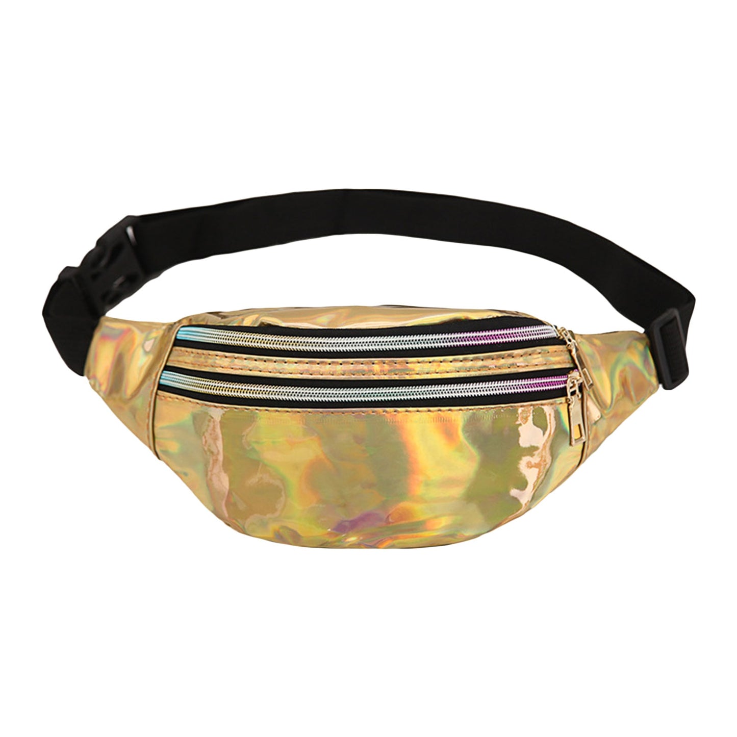 Holographic Fanny Pack / Beach Bum Zip Waist