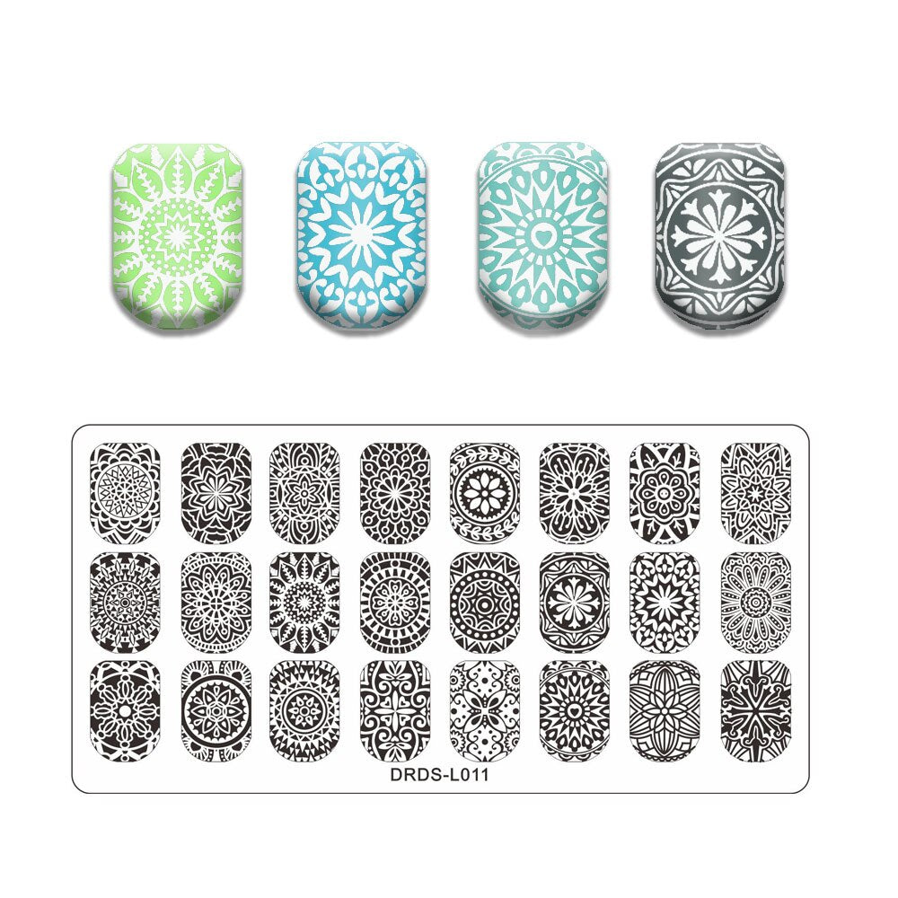 Nail Art Stamping Plates Holo Case