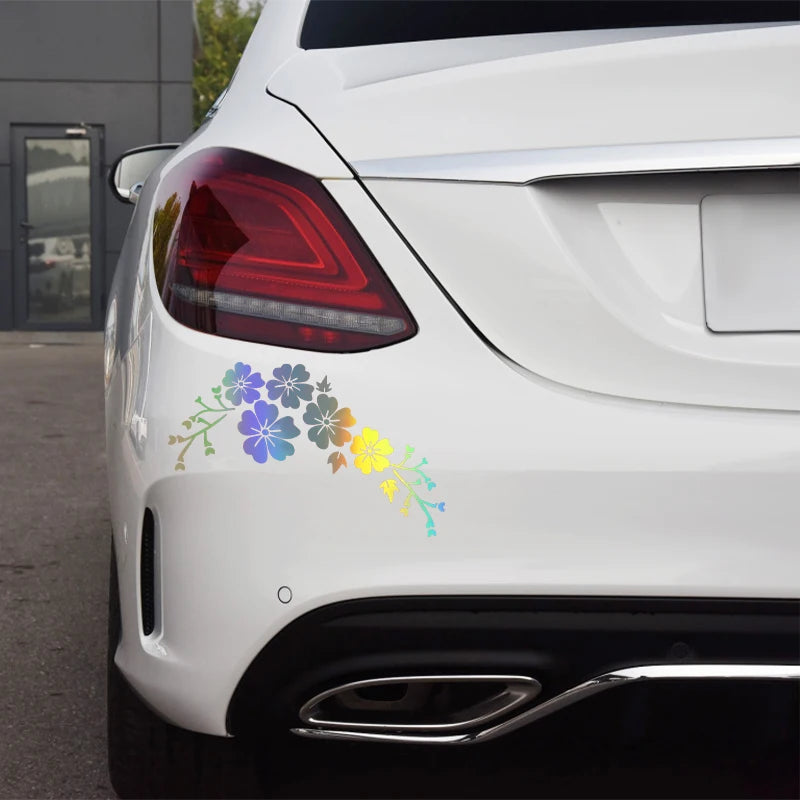 Holo Flower Blossom Decal Car Stickers