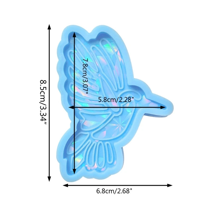 DIY Holo Hummingbird / Cow Keychain Silicone Mold
