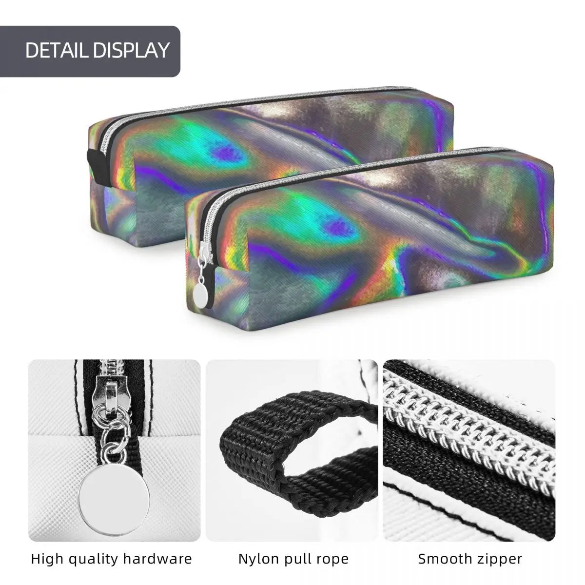 Holo Print Foil Metallic Pencil Cases