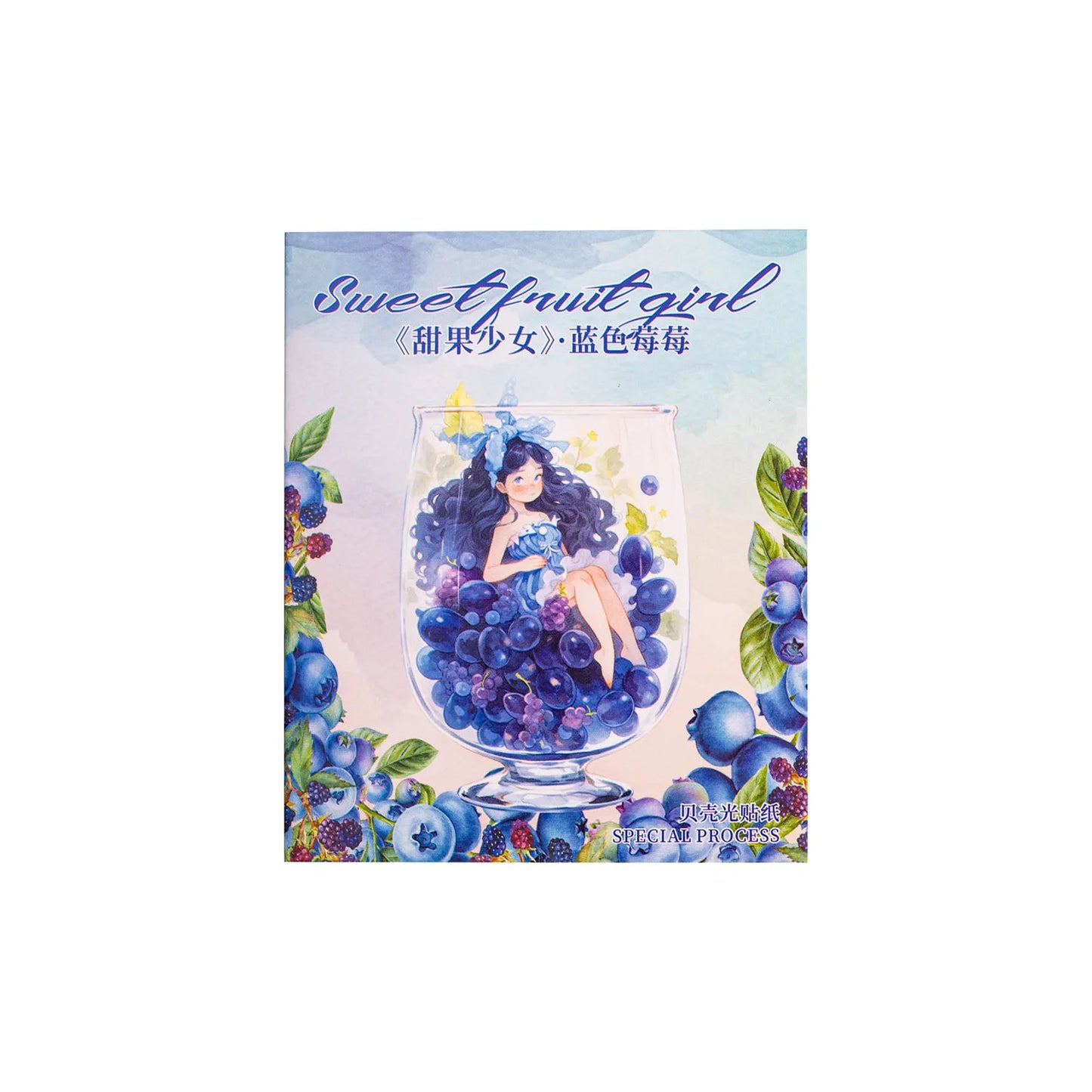 Kawaii Sweet Fruit Girl Holo Sticker