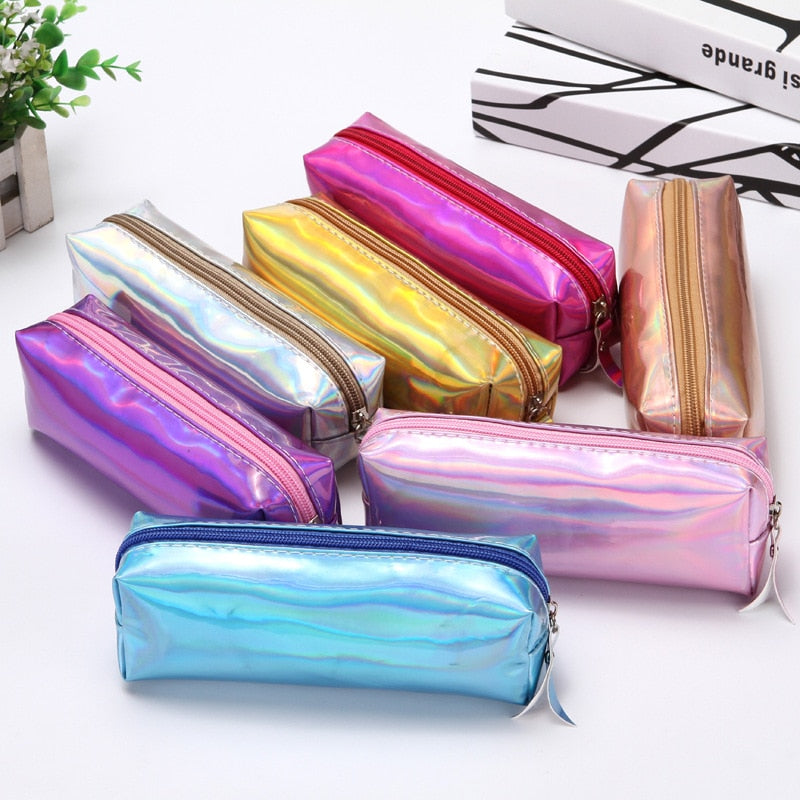 Holographic Zipper Pencil Bag