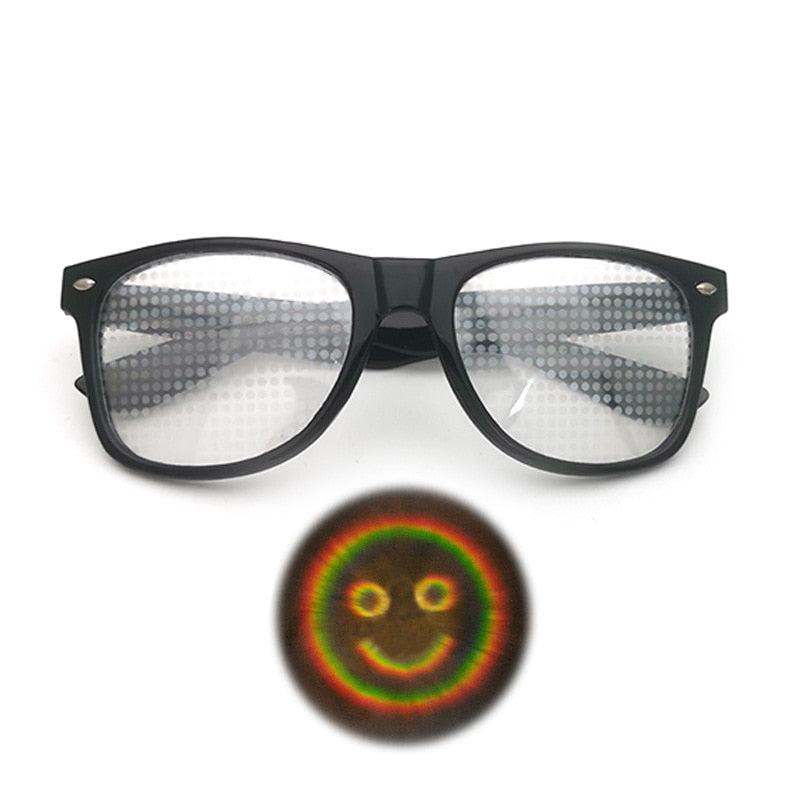 Diffraction 3D Rectangle Sunglasses