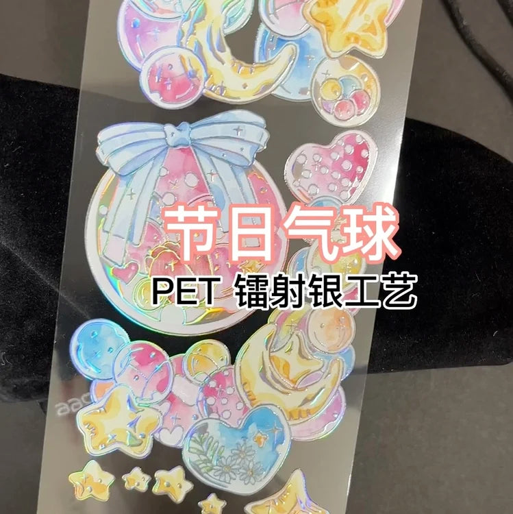 Planner Stickers Festival Balloons PET Tape