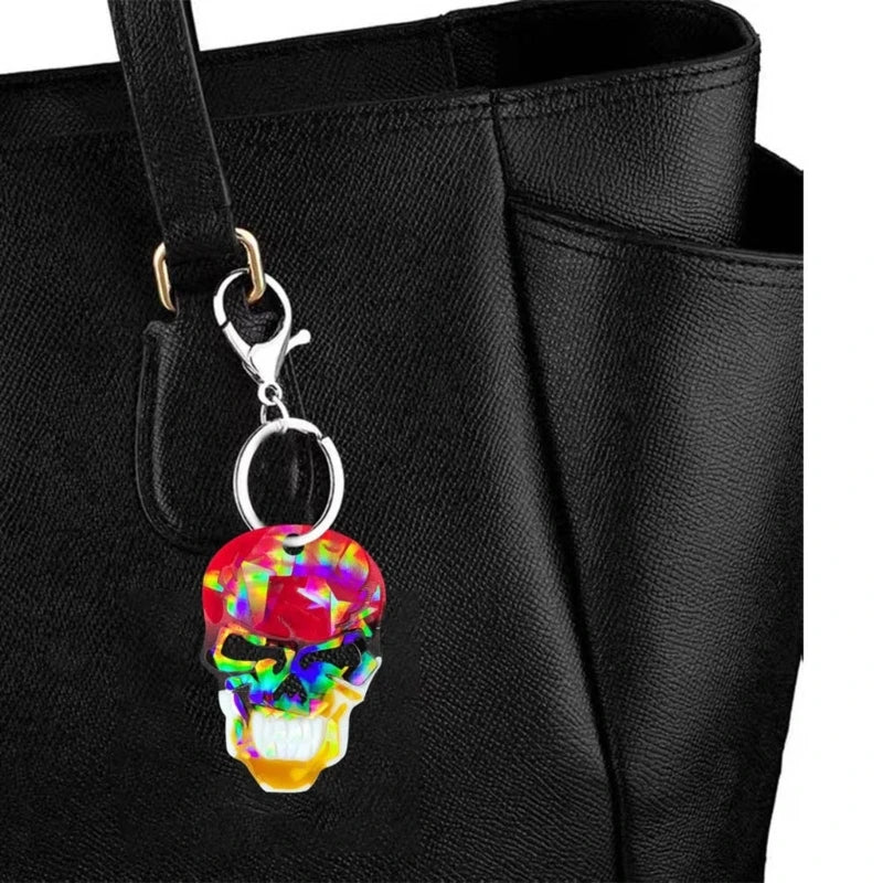 DIY Holo Skull Shape Keychain Silicone Mold