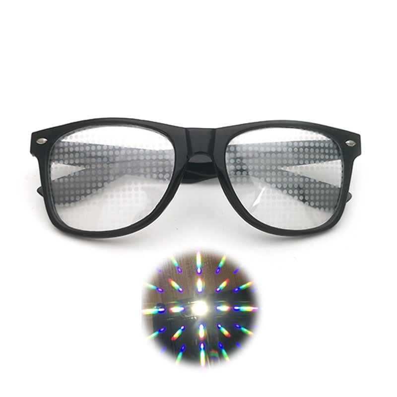 Diffraction 3D Rectangle Sunglasses