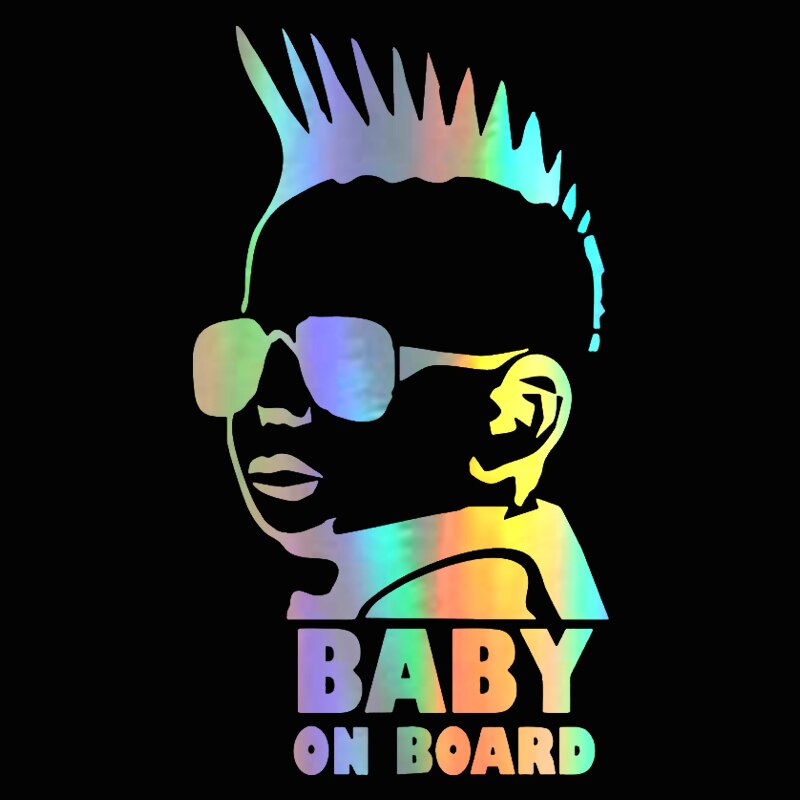 Holo Kids Baby On Board Vinyl Stickers