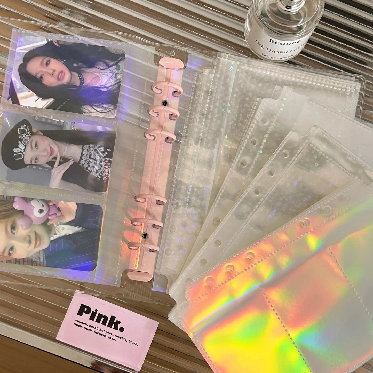 Holo A6 Laser Binder Photocard Sleeves