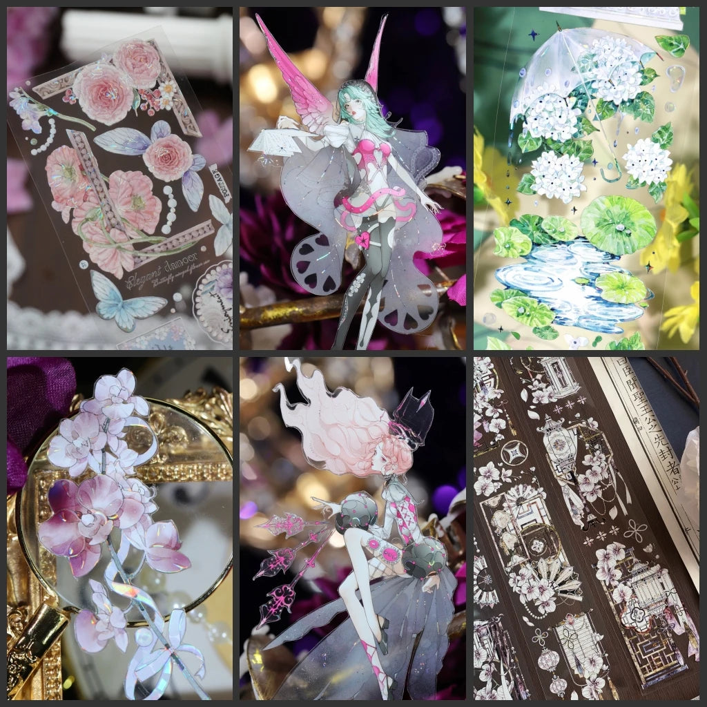 Assorted Cute Flower/Girl Washi Tapes