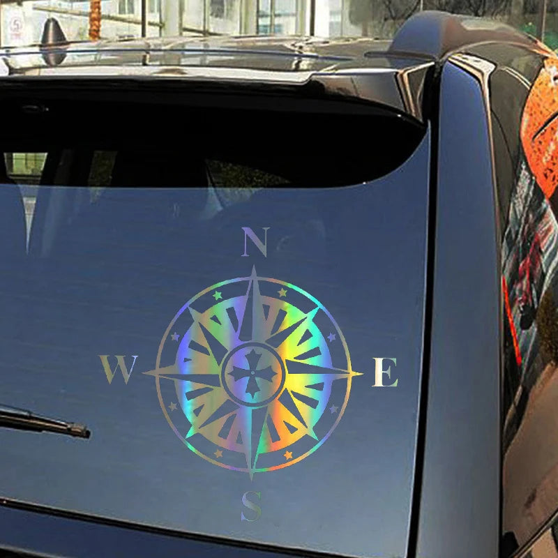 Motorcycle Holo Compass Decal