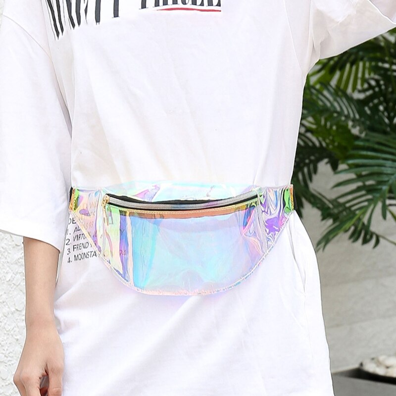 Iridescent PVC Translucent Fanny Pack