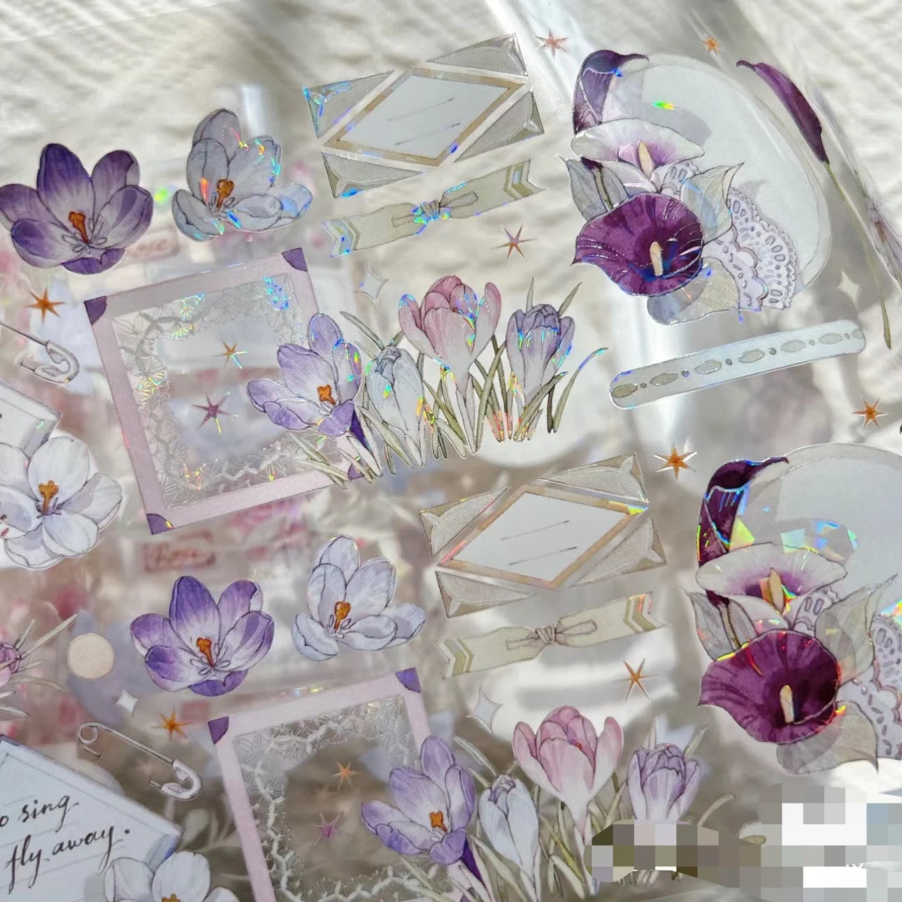 Flower Frames Shiny PET Washi Tape