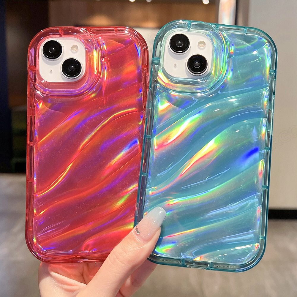 Holo Aurora Transparent Silicone iPhone Case