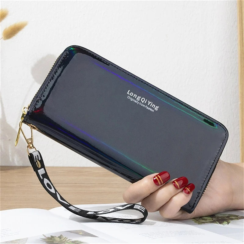 Holo Leather Clutch