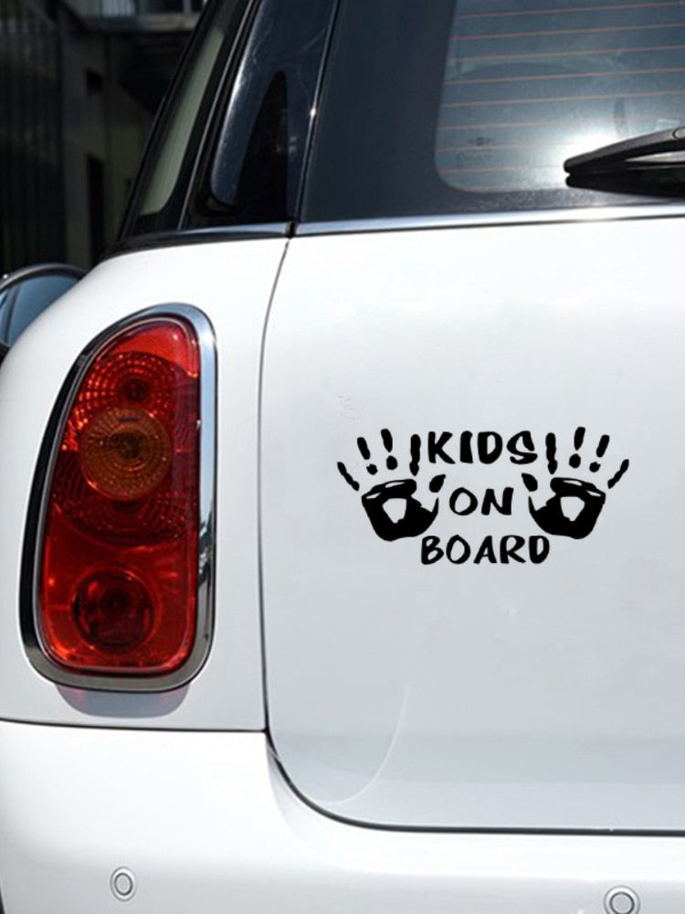 KIDS ON BOARD Vinyl Holographic Styling Decal