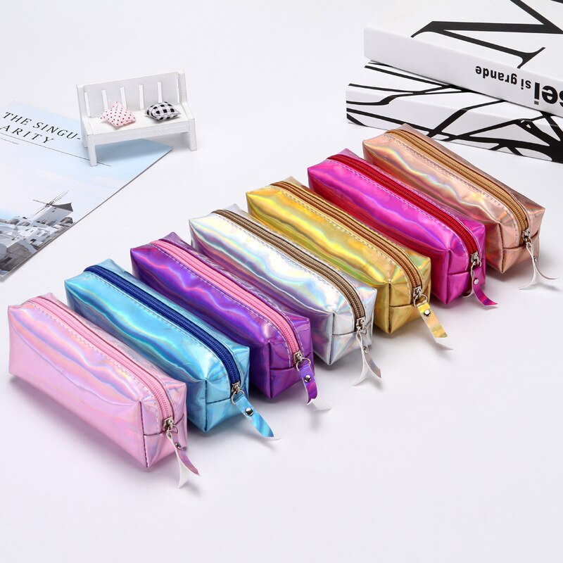 Holographic Zipper Pencil Bag