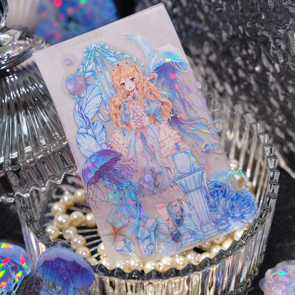 Holo Jellyfish Stickers