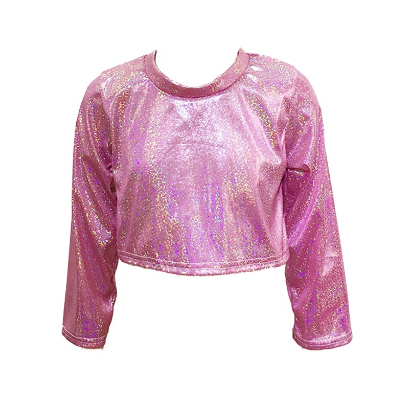 Holographic Shiny Metallic Tops