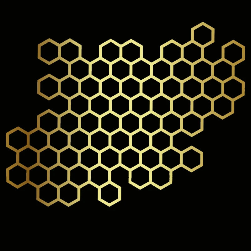 Motorcycle Holo Sticker Hexagon Decal