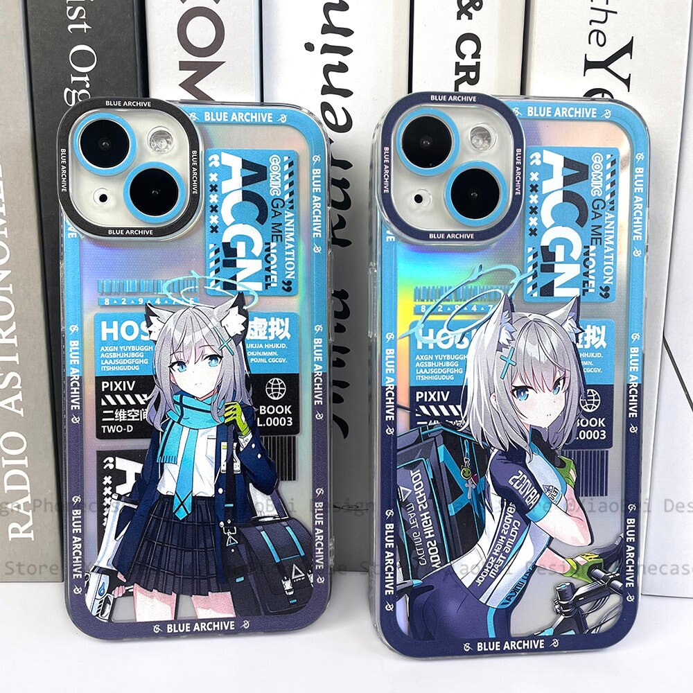 Holo Blue Archive Sunaokami Shiroko iPhone Case