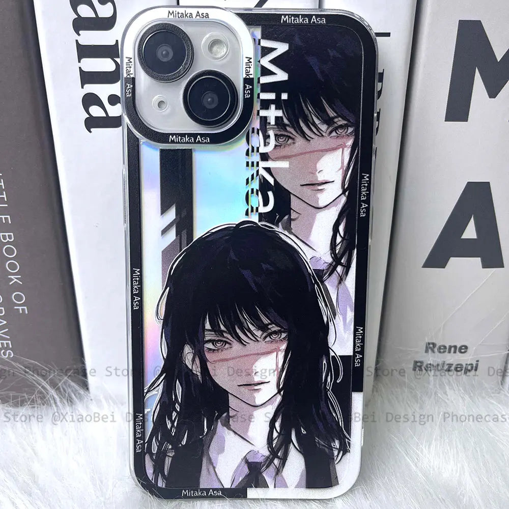 Holo Chainsaw Man iPhone Case