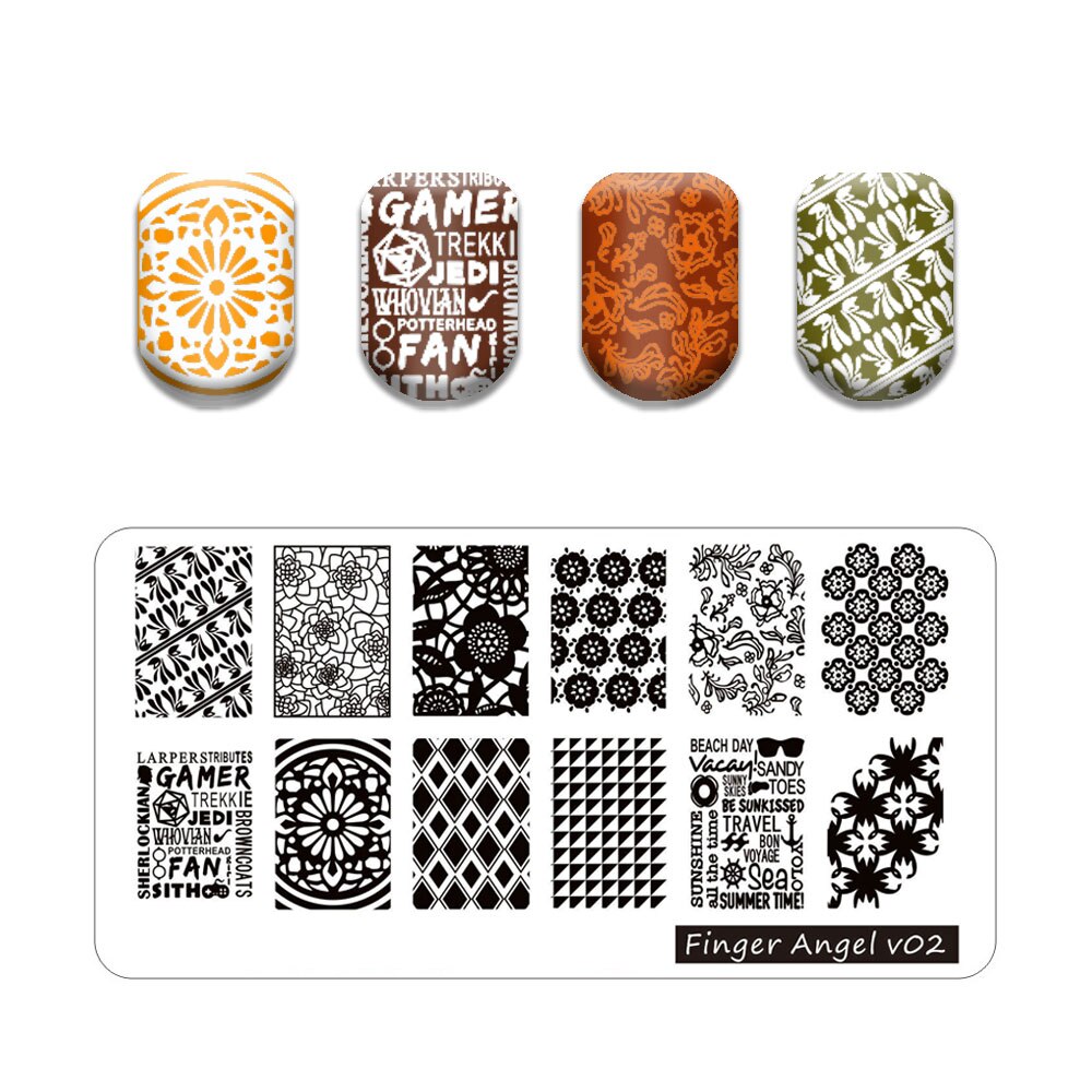 Nail Art Stamping Plates Holo Case