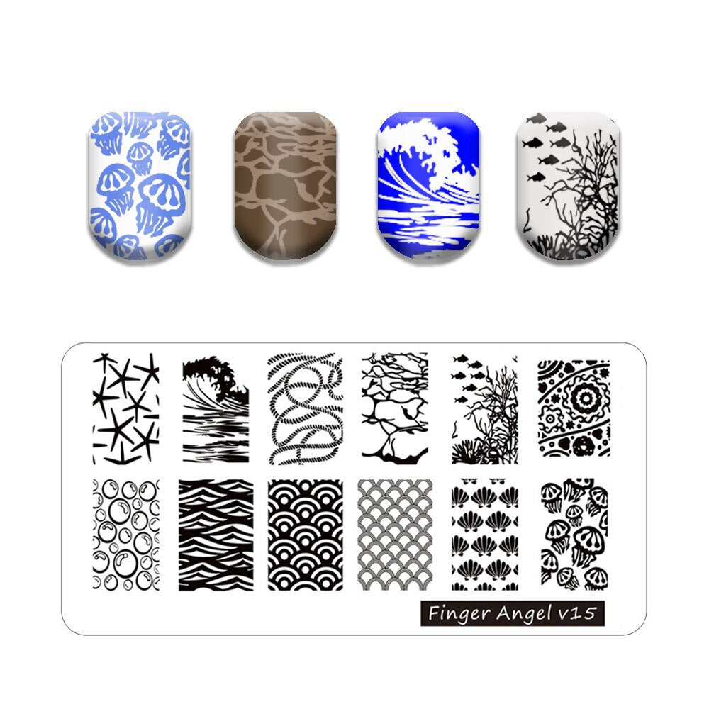 Nail Art Stamping Plates Holo Case