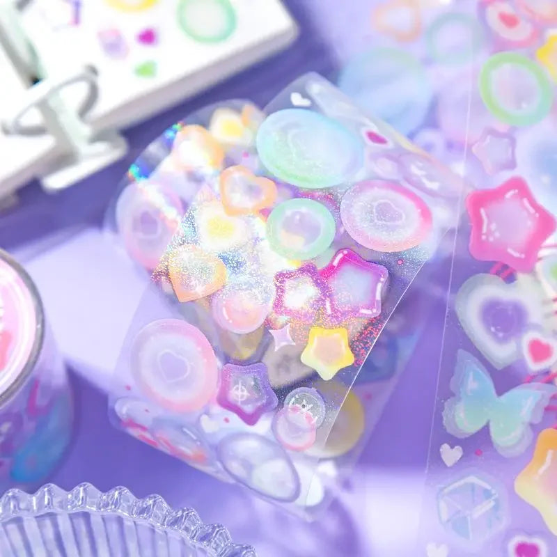 Holographic Bubble Shapes Washi Tape ! :D