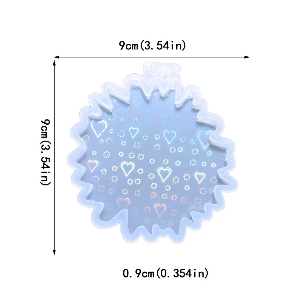Holographic Blob Splat Coaster Silicone Mold