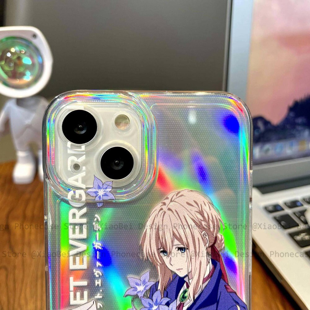 Holo Violet Evergarden iPhone Case