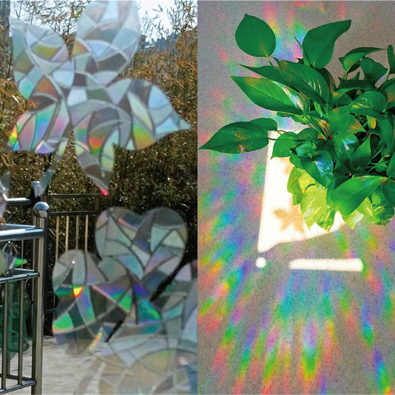 Rainbow Electrostatic Glass Stickers