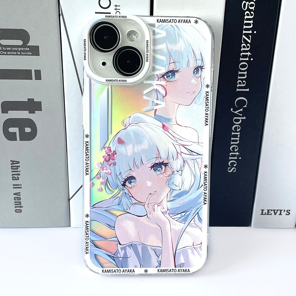 Holo Genshin Impact Kamisato Ayaka iPhone Case