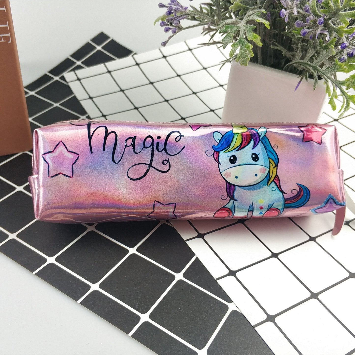 Holo Unicorn Mermaid Kawaii Pencil Case