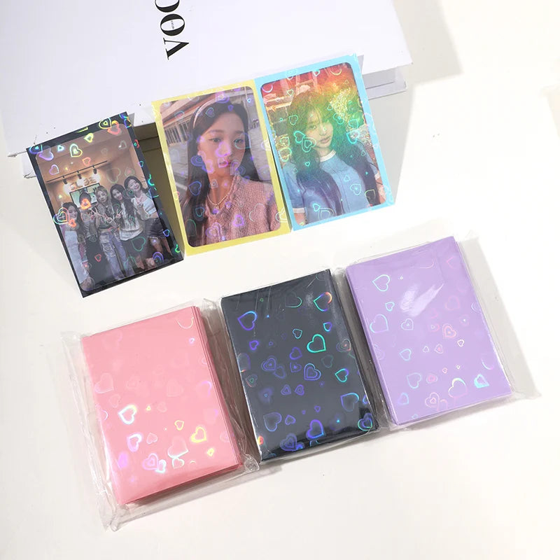 50pcs/pack Holo Card Holder 3 Inch Photocard Sleeves